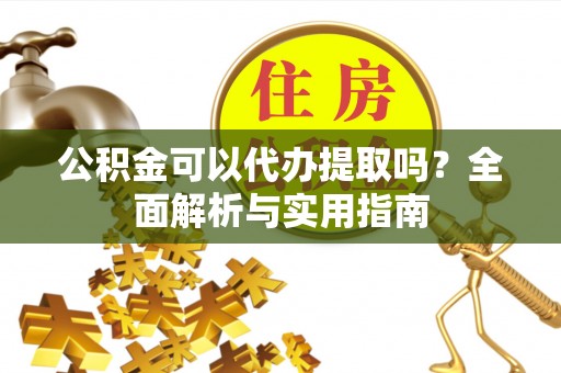 小店公积金可以代办提取吗？全面解析与实用指南
