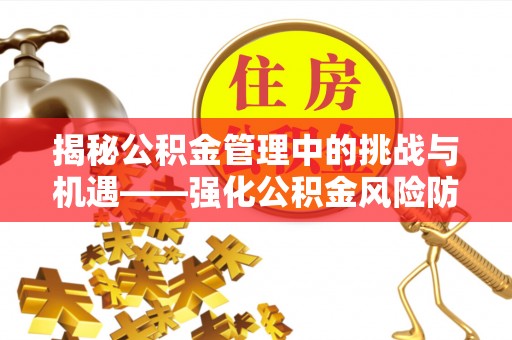 小店揭秘公积金管理中的挑战与机遇——强化公积金风险防控的多维策略