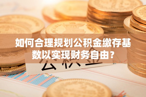 小店如何合理规划公积金缴存基数以实现财务自由？