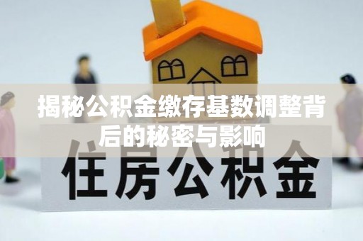 小店揭秘公积金缴存基数调整背后的秘密与影响