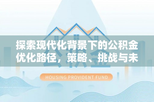 小店探索现代化背景下的公积金优化路径，策略、挑战与未来展望