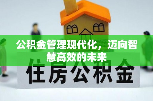 小店公积金管理现代化，迈向智慧高效的未来