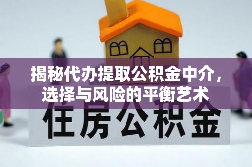 小店揭秘代办提取公积金中介，选择与风险的平衡艺术