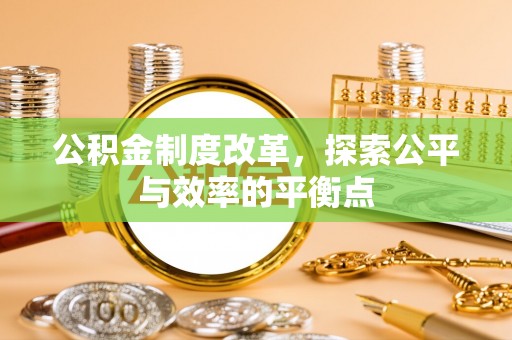小店公积金制度改革，探索公平与效率的平衡点