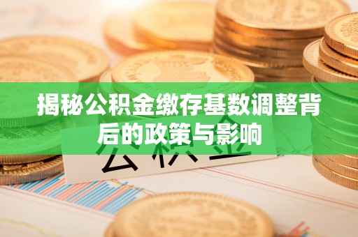 小店揭秘公积金缴存基数调整背后的政策与影响