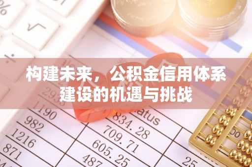 小店构建未来，公积金信用体系建设的机遇与挑战