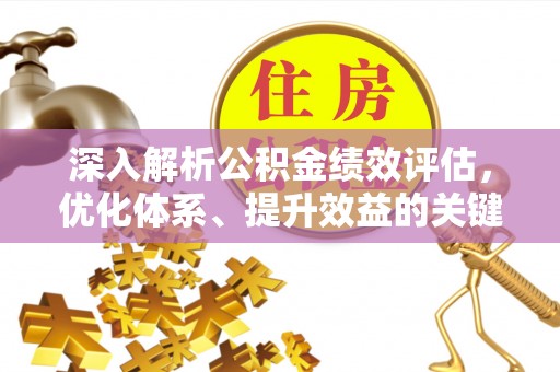 小店深入解析公积金绩效评估，优化体系、提升效益的关键路径