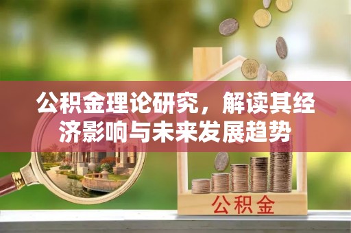 小店公积金理论研究，解读其经济影响与未来发展趋势