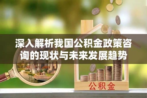 小店深入解析我国公积金政策咨询的现状与未来发展趋势