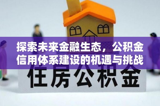 小店探索未来金融生态，公积金信用体系建设的机遇与挑战