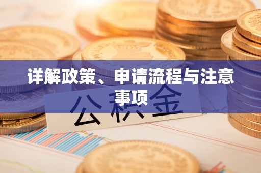 小店详解政策、申请流程与注意事项